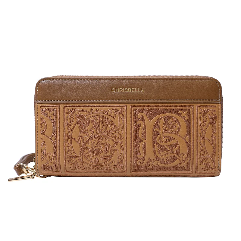 CHRISBELLA Portafoglio medio jacquard ricamato