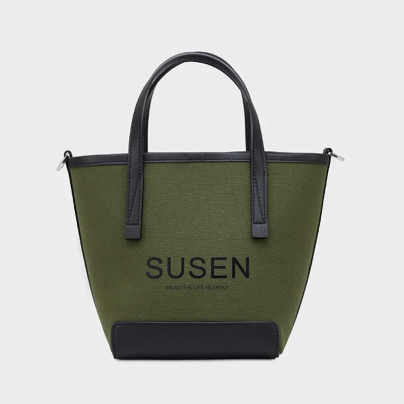 SUSEN Bucket Bag in canvas - Casual Chic