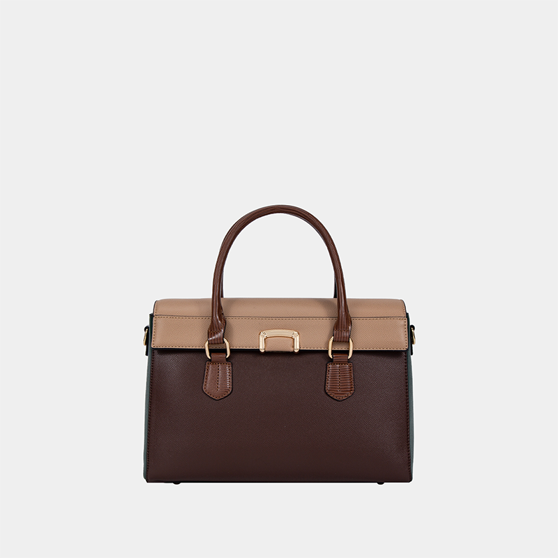 BAGCO Business Handbag Leather Dopamine Bright Office Style view 4