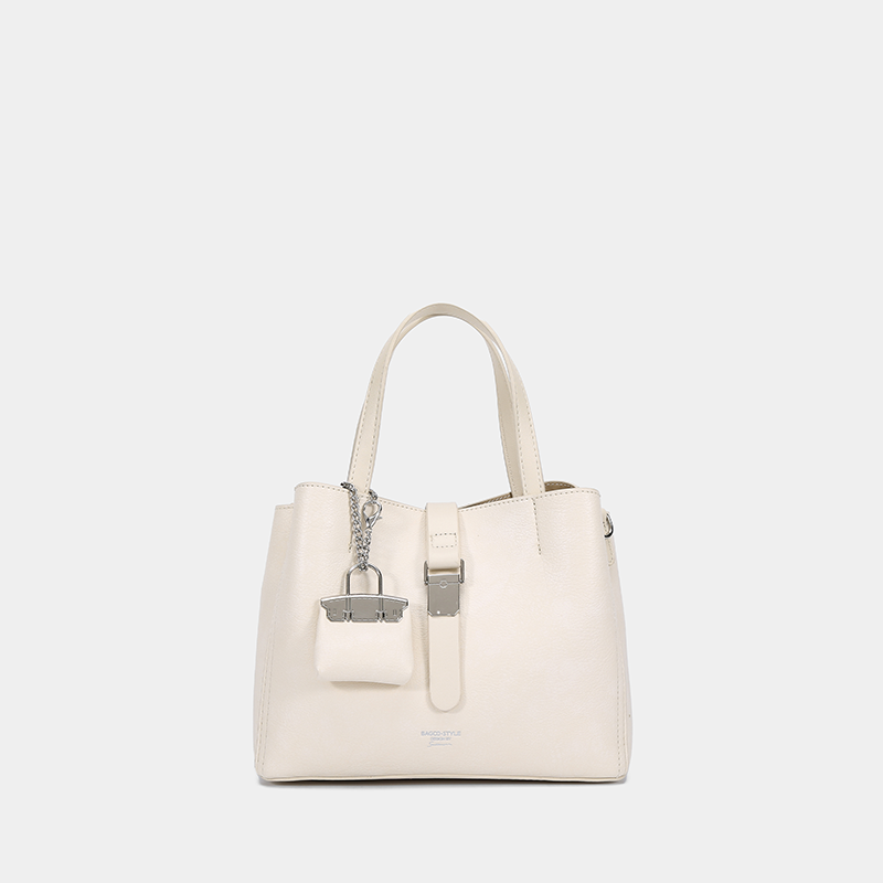 BAGCO Tote Bag Matte Pu Leather Minimalist Chic view 3