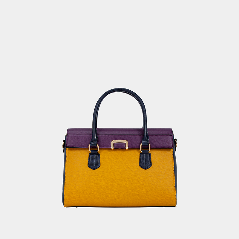 BAGCO Business Handbag Leather Dopamine Bright Office Style view 6