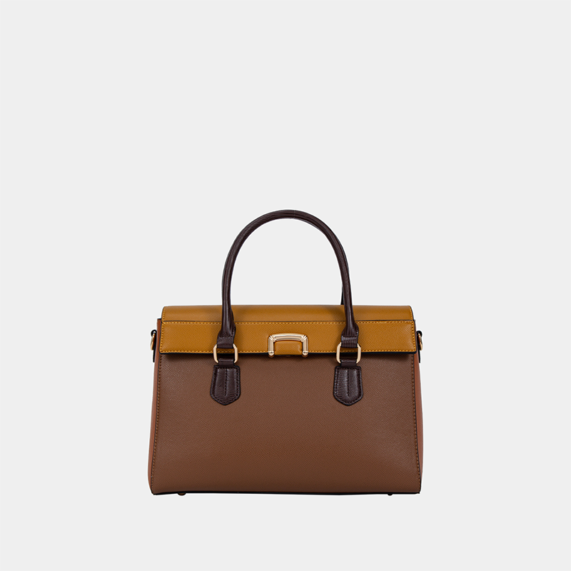 BAGCO Business Handbag Leather Dopamine Bright Office Style view 2