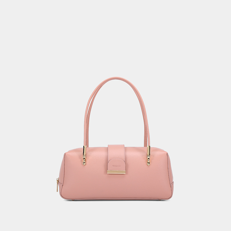 BAGCO Baguette Bag Leather Shoulder Bag Macaron Pastel Color view 2
