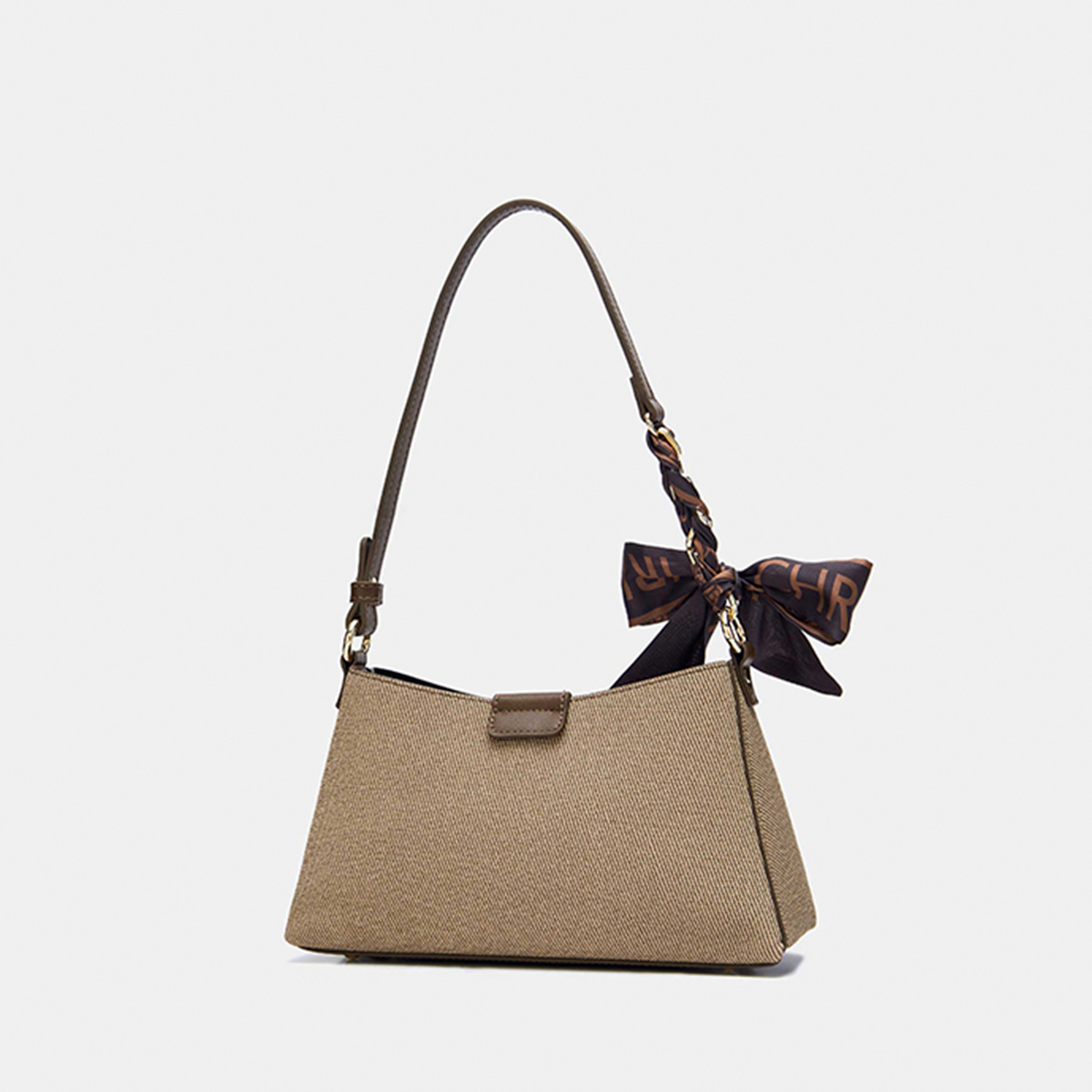 CHRISBELLA Canvas Ribbon Shoulder Bag view 2