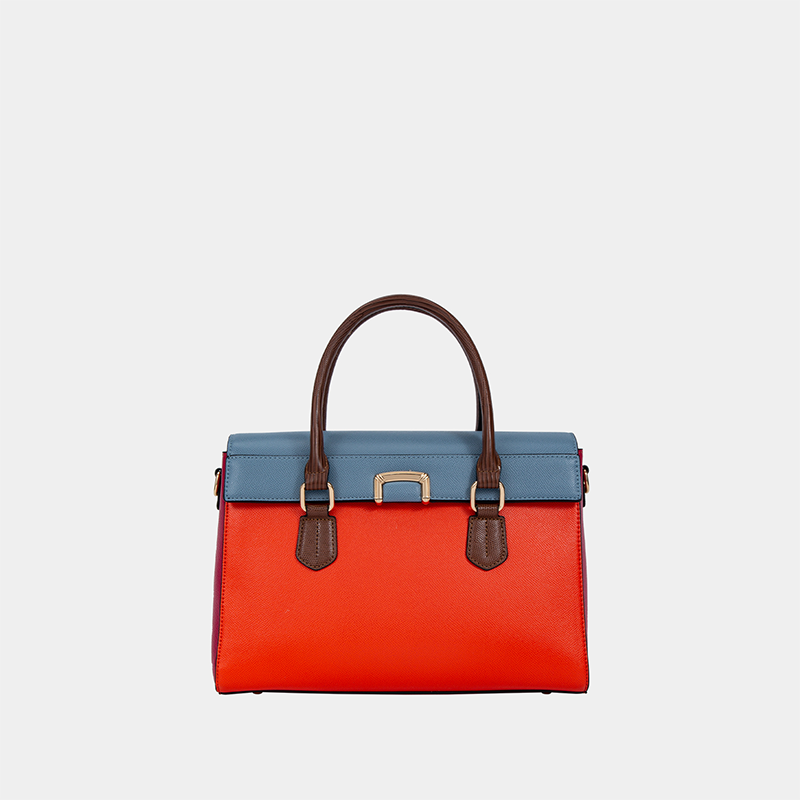 BAGCO Business Handbag Leather Dopamine Bright Office Style view 7