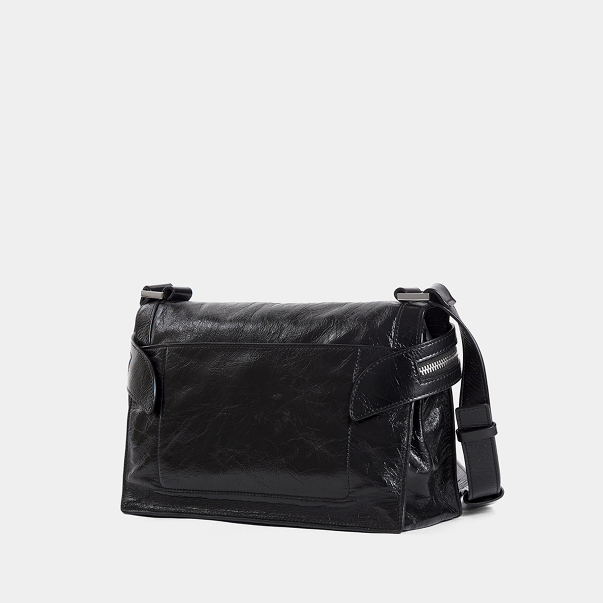 SUSEN Oil Waxed Leather City Moto Bag Vintage Style view 3