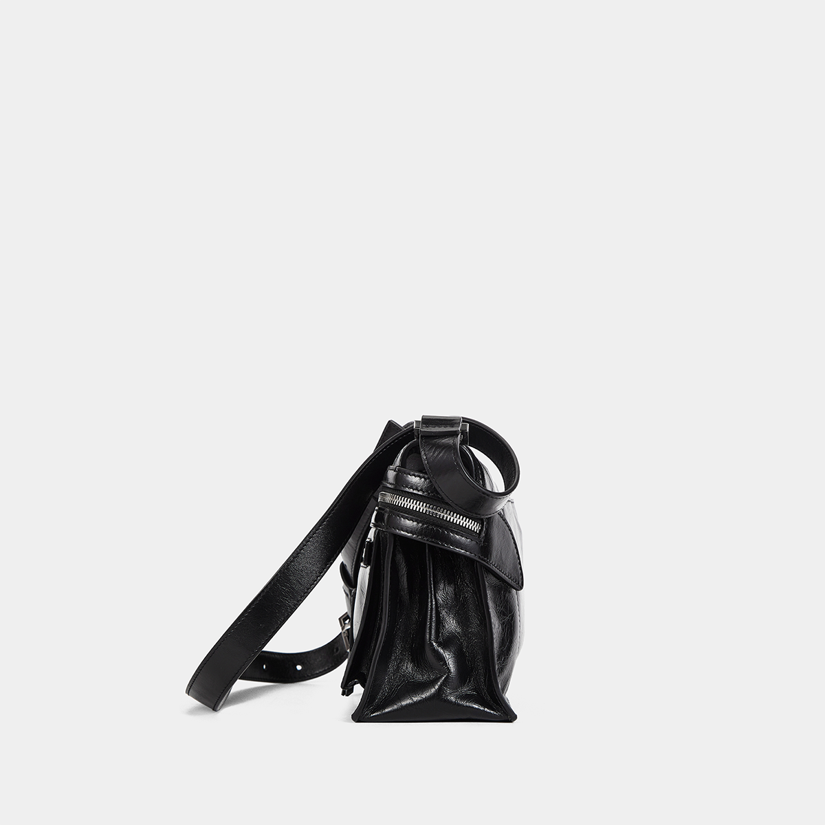 SUSEN Oil Waxed Leather City Moto Bag Vintage Style view 2