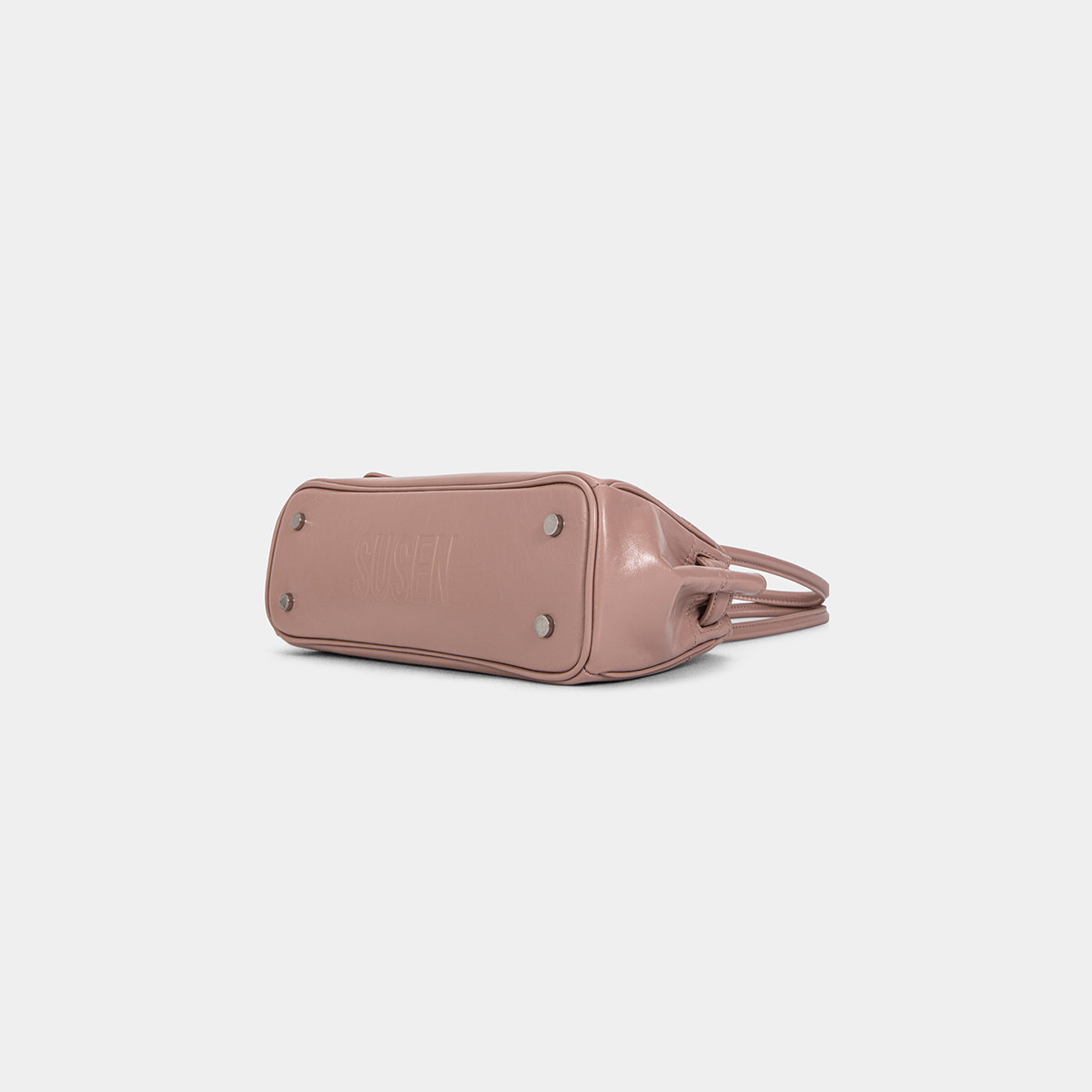 SUSEN Genuine Leather Baguette Underarm Bag Classic Black view 2