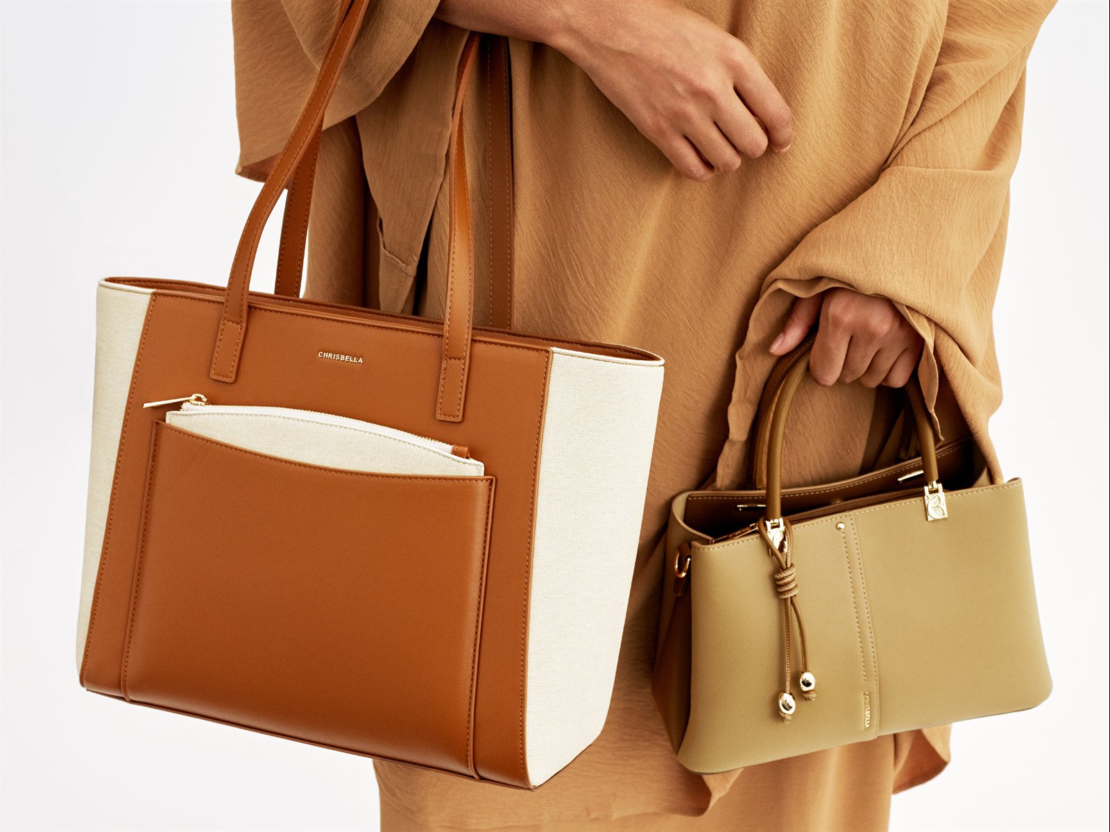 PU leather handbag collection lifestyle photo for private-label brands