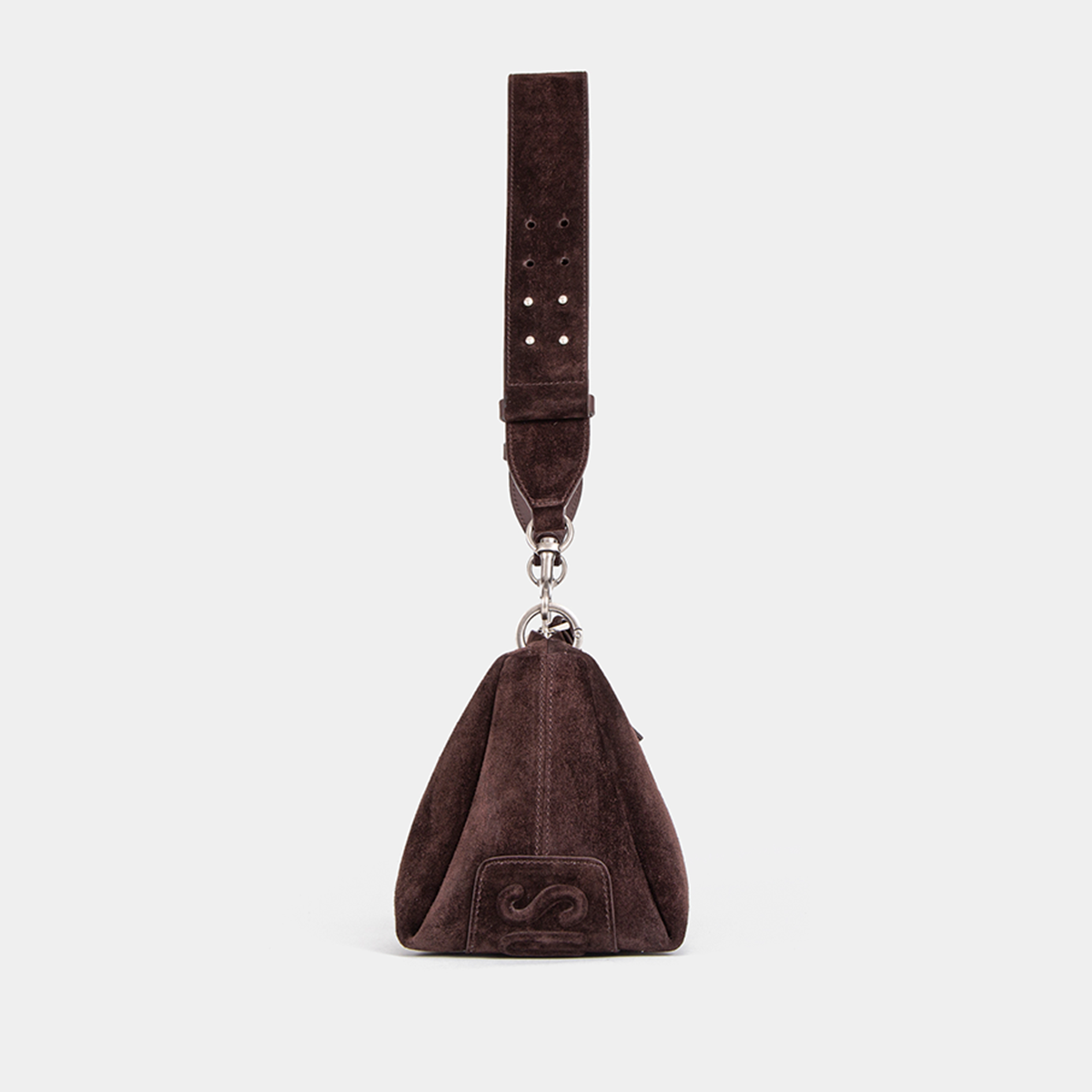SUSEN Top-Grain Nubuck Leather Geometric Handbag Architectural view 2