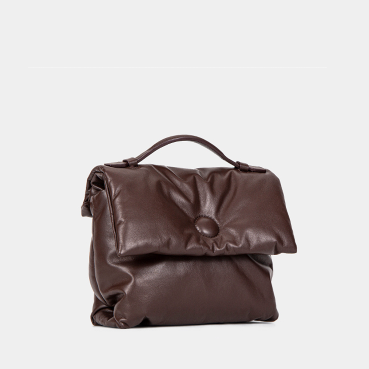 SUSEN Soft Calfskin Leather City Pillow Bag Bolster view 2
